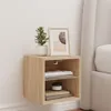 vidaXL Nástěnná TV skříňka s LED osvětlením dub Sonoma Náhled obrázku produktu 4