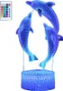 Nachtlicht für Kinder Ocean Dolphin 3D Nachtlicht Porpoise Produktbild-Vorschau 1