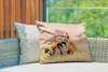 MuchoWow® Outdoor Kissen - Füchse - Blumen - Porträt - Produktbild-Vorschau 3