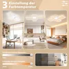 YRHome 120W LED stropní svítidlo, bílé, stmívatelné, s Náhled obrázku produktu 4