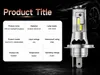 2 Stück H4-LED-Glühbirne, 6000 K Weiß, kein Adapter Produktbild-Vorschau 2