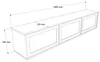 Skye Decor, Hochwertiger TV-Ständer aus Eiche, 180 cm, 100% Produktbild-Vorschau 6