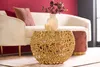 riess-ambiente Runder Couchtisch ABSTRACT LEAF 50cm gold Produktbild-Vorschau 3
