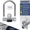 MASKO® Serrure de remorque, cadenas numérique à code de 4 Voir les images du produit 2