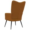 A brown velvet armchair shown from the back. Podgląd zdjęcia produktu