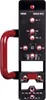 A black and red drilling template with a red handle. Anteprima dell’immagine prodotto