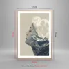 Gerahmtes Poster - Rahmen in heller Eiche - Grafik Frau Produktbild-Vorschau 5