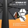 KINGSLEEVE® Ombrellone da Giardino con LED Ø300cm UV 80+ Anteprima dell’immagine prodotto 13
