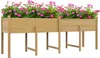 Outsunny Jardinière sur pieds, carré potager de jardin sur Voir les images du produit 1
