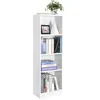 VASAGLE Bücherregal mit 4 Fächern weiß Holzregal 121,5 cm Produktbild-Vorschau 1