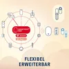 ABUS FUAA45000, Weiß, 100 m, 868.3 MHz, RF Wireless, 0 - 40 Produktbild-Vorschau 2