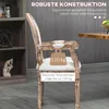 HOMCOM Esszimmerstuhl mit Armlehnen Retro-Design Produktbild-Vorschau 6