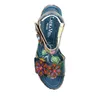 Laura Vita Damen Sandalette Leder Blüte Blockabsatz Produktbild-Vorschau 4