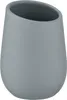 A gray ceramic toothbrush holder. Produktbild-Vorschau