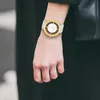 Rhodenwald   Söhne Armband-Uhr Lucrezia Gelbgold Echtleder Produktbild-Vorschau 8