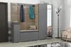 Garderobeset Noris VIII met spiegel, beklede garderobe van Productafbeelding-voorbeeld 2