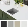 The Living Store Granitspüle Einzelbecken Grau Produktbild-Vorschau 3