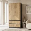 Kleiderschrank Novela, Anthrazit / Wotan2-türig | Moderner Produktbild-Vorschau 12