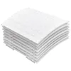 A stack of white, woven-like plastic mats. Podgląd zdjęcia produktu