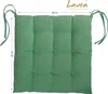 Lavea® Sitzkissen 40x40 cm, 4er Set, Dunkelgrün - mit Produktbild-Vorschau 4