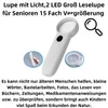 C34C Handlupe mit Licht – 15x LED Leselupe für Senioren, Produktbild-Vorschau 2