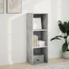 vidaXL Regál na knihy betón sivá 40x30x114 cm materiál na Náhľad obrázku produktu 3