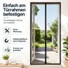 Fliegenvorhang 100 x 220 cm in Schwarz mit Magnetverschluss Produktbild-Vorschau 2