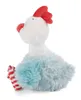 A plush toy chicken is shown from the side against a white background. Voir les images du produit