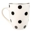 Clayre & Eef Tasse 350 ml Weiß Schwarz Porzellan Punkte Produktbild-Vorschau 2