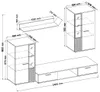 Wohnwand SALVO Old Style – Wohnzimmer Set mit 2 Vitrinen, Produktbild-Vorschau 2