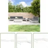 The Living Store 6-tlg. Garten-Lounge-Set Weiß Massivholz Produktbild-Vorschau 1