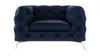 S-STYLE MÖBEL - Chesterfield Sessel Cleo mit Silber Metall Produktbild-Vorschau 3