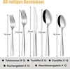 Besteck Set 60 teilig Edelstahl für 12 Personen Essbesteck Produktbild-Vorschau 2