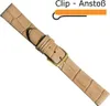 Louisiana Clip Ersatzband Uhrenarmband Kalbsleder Sand Produktbild-Vorschau 2