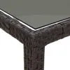vidaXL Gartentisch Braun 190 x 90 x 75 cm Poly-Rattan Produktbild-Vorschau 6