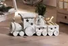 Weihnachtszug "Shabby White" aus Holz, 40 cm lang, Dekozug Produktbild-Vorschau 1