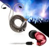 A collage of headphone cables and earbuds against a backdrop of a concert crowd. Podgląd zdjęcia produktu