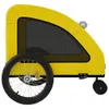 vidaXL Remorque pour vélo Jaune Tissu Oxford et fer Voir les images du produit 6