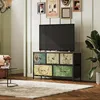 INONEFT Retro-dressoir met 5 laden, dressoir met stalen Productafbeelding-voorbeeld 2