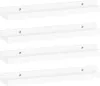 Four identical white floating shelves are arranged vertically against a white background. Produktbild-Vorschau