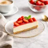 Sklenený dezertný tanier Ø 15 cm so zlatým okrajom – Náhľad obrázku produktu 6