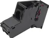 A black plastic coffee machine brewing unit shown from a diagonal angle. Produktbild-Vorschau