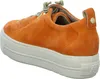 A side view of an orange sneaker with a white platform sole. Produktbild-Vorschau