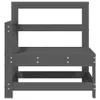 vidaXL Garten-Ecksofas 2 Stk. Grau Massivholz Kiefer Produktbild-Vorschau 4