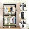 Rollbarer Kleiderständer, Schwerlast-Kleiderständer mit Produktbild-Vorschau 9