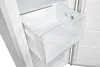 Close-up view of an empty freezer drawer in a white refrigerator. Produktbild-Vorschau