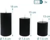 Świeczki LED Relaxdays, zestaw 3 sztuk, 3 rozmiary, Podgląd zdjęcia produktu 4