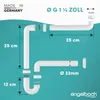 Engelbach Raumsparsiphon für Waschbecken - Siphon 1 1/4" x Produktbild-Vorschau 7