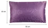 Kissenbezug 30x50 cm lila Damast Circle Deko Kissenhülle Produktbild-Vorschau 2