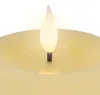 LED Kerze 7,5x20cm mit Timer - Wachs Flacker-Effekt Creme / Produktbild-Vorschau 8